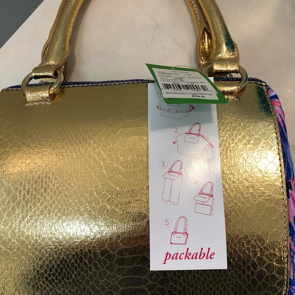 Lilly Pulitzer NWT packable escape weekend bag - Picture 2 of 8
